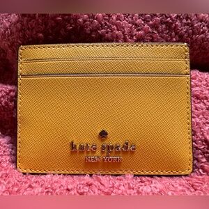 Kate Spade Mustard Yellow Card Holder